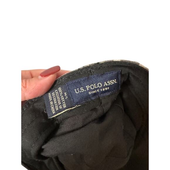 U.S. Polo Assn. Camo Olive Green Cotton Scally Cap Men Sz M/L - Picture 9 of 10